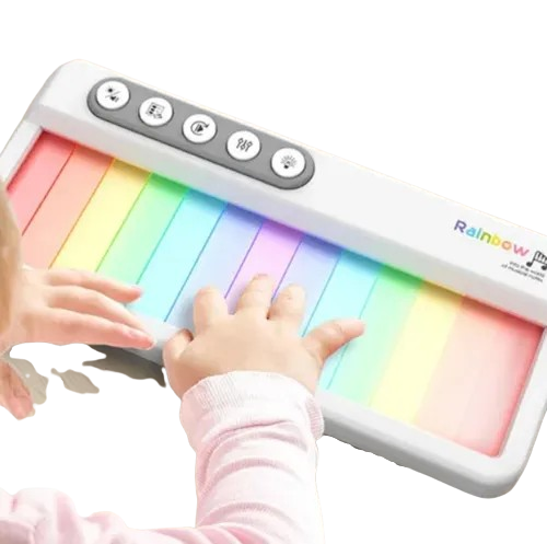TECLADO MUSICAL ELETRONICO RGB TOMATE MSY-9992