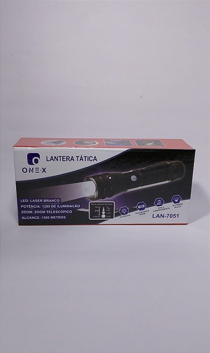 LANTERNA TATICA 1500M 1200 LUMENS ONEX LAN-7051