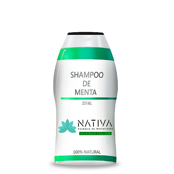 Shampoo de Menta - 250 ml - Para cabelos normais a oleosos