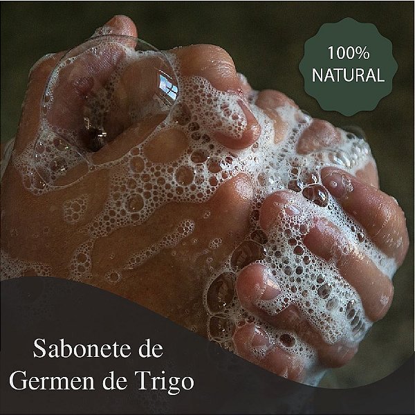 Sabonete de Germen de Trigo em barra - 80 Gramas - Hidrata a pele