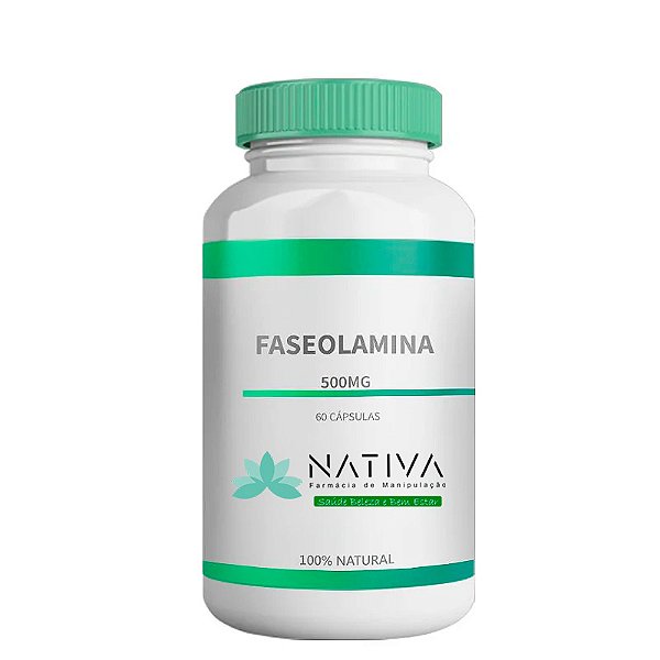 Faseolamina 500 mg 60 Caps - Absorção de Carboidratos