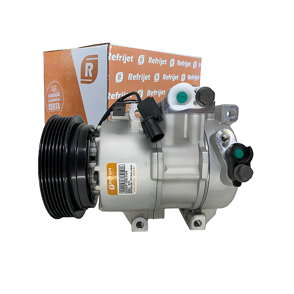 COMPRESSOR REFRIJET DV16 HYUNDAI VELOSTER/ KIA CERATO 1.6 2010 À 2014 12V 6PK Ø124MM OEM:977012F030