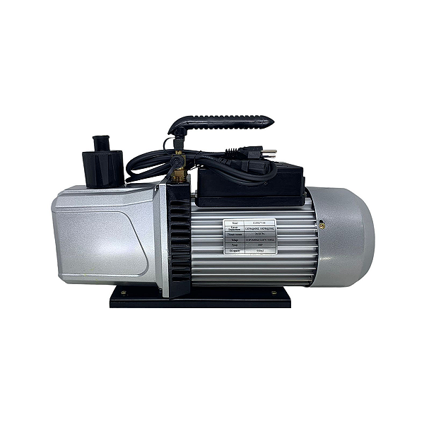 BOMBA DE VÁCUO 12CFM  BIVOLT DUPLO 2 ESTÁGIOS 1HP 110/220V