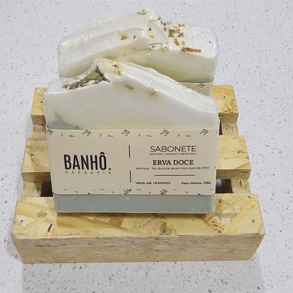 Sabonete Vegetal Erva-doce & Chá Verde