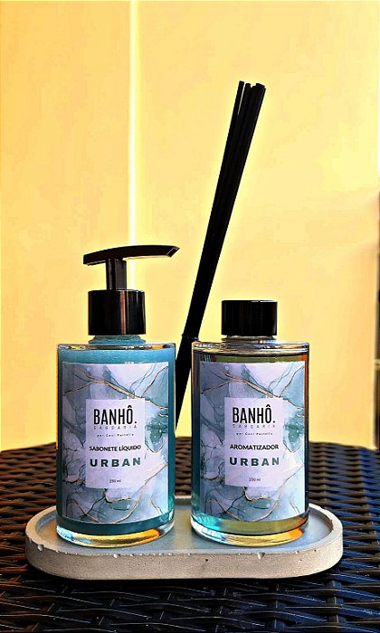 Duo para lavabo Sabonete Líquido e Aromatizador