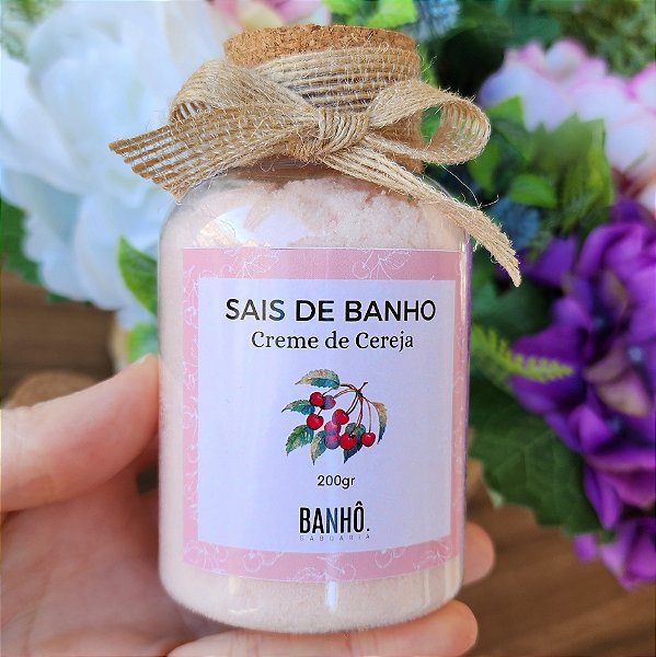 Sais de Banho para Chuveiro Creme de Cereja