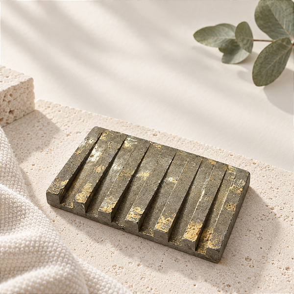 Saboneteira Mineral Dourado
