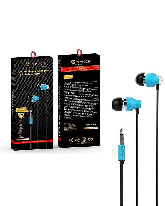 FONE INTRA-AURICULARES COM FIO - NFN-003