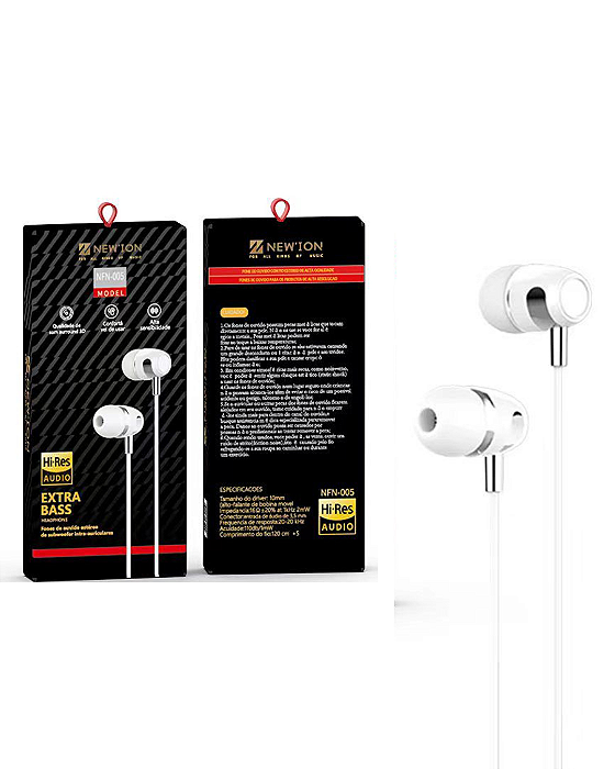FONE INTRA-AURICULARES COM FIO - NFN-005