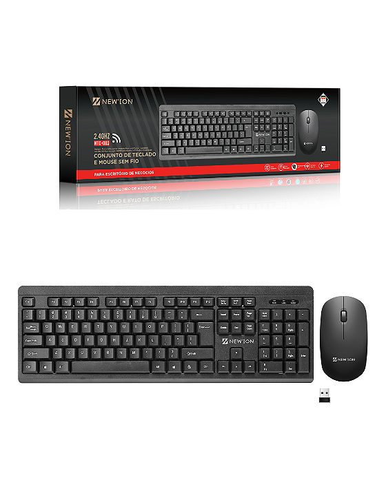 Jogo teclado + mouse sem fio - NTC-003