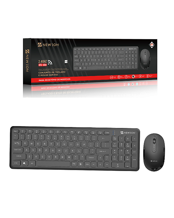 Jogo teclado + mouse sem fio - NTC-004