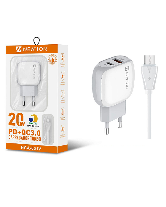 Carregador turbo USB  V8- NCA-001V