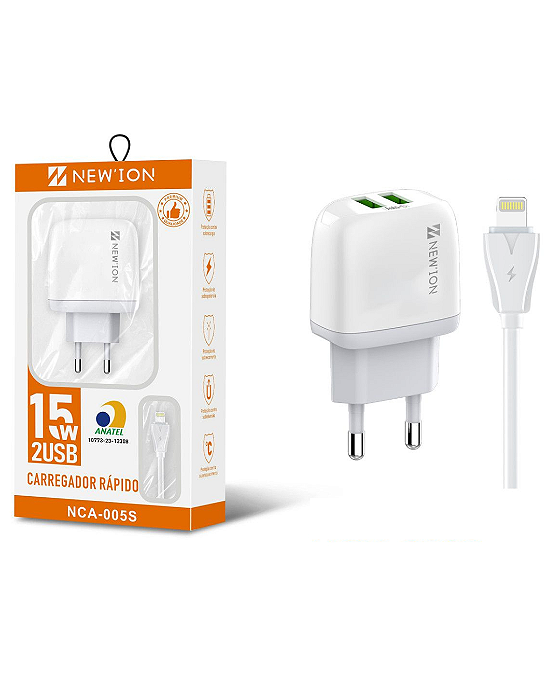 Carregador USB  iPhone lightning - NCA-005S