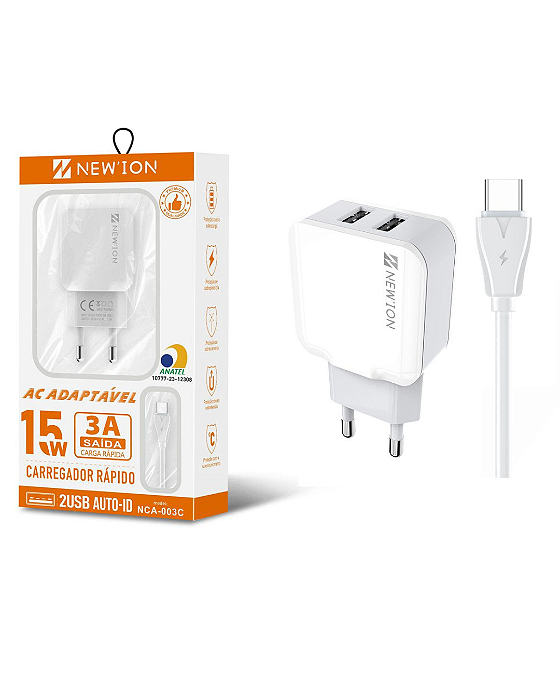 Carregador USB Tipo C - NCA-003C