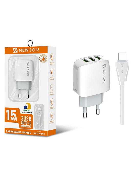 Carregador USB Tipo C - NCA-004C