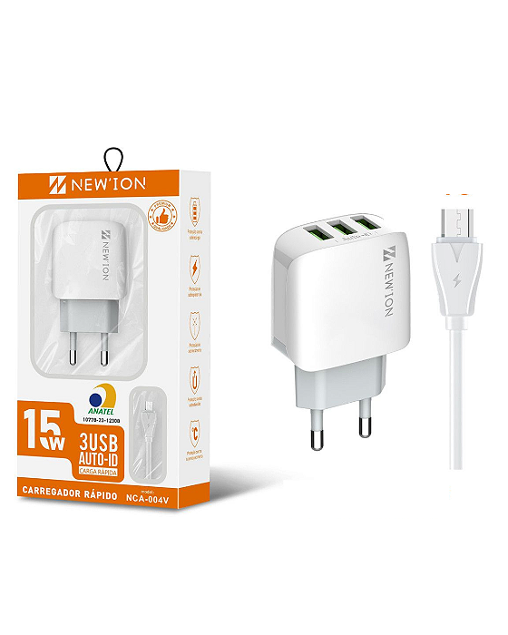 Carregador USB V8 - NCA-004V