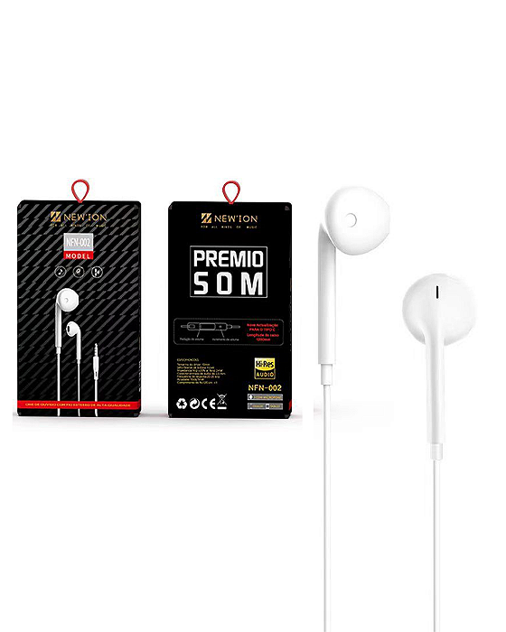 FONE INTRA-AURICULARES COM FIO - NFN-002