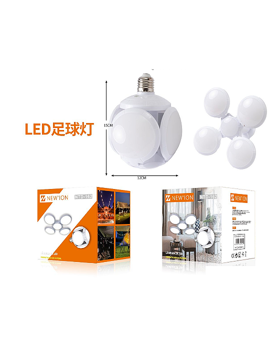 Lâmpada led bola de futebol - LUM-403