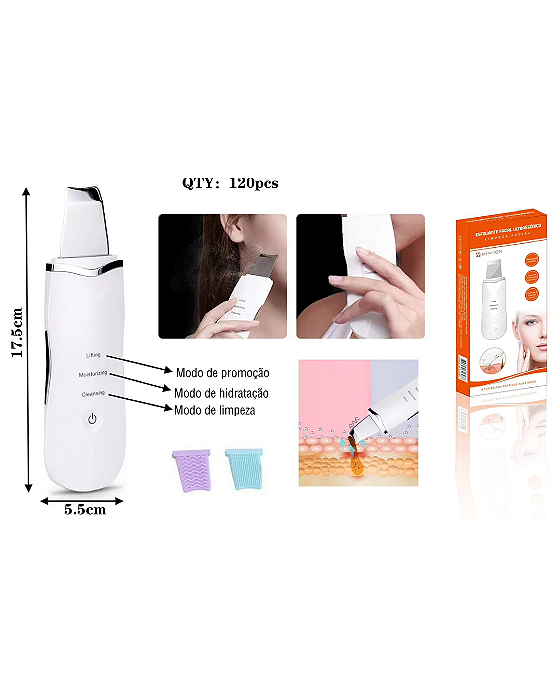 Esfoliante facial ultrassônico - NEW-265