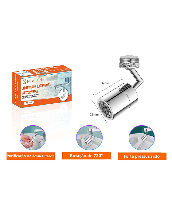 Adaptador extensor de torneira - AC-120