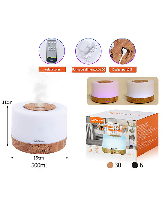 umidificador de ar 500 ml - NEW-712