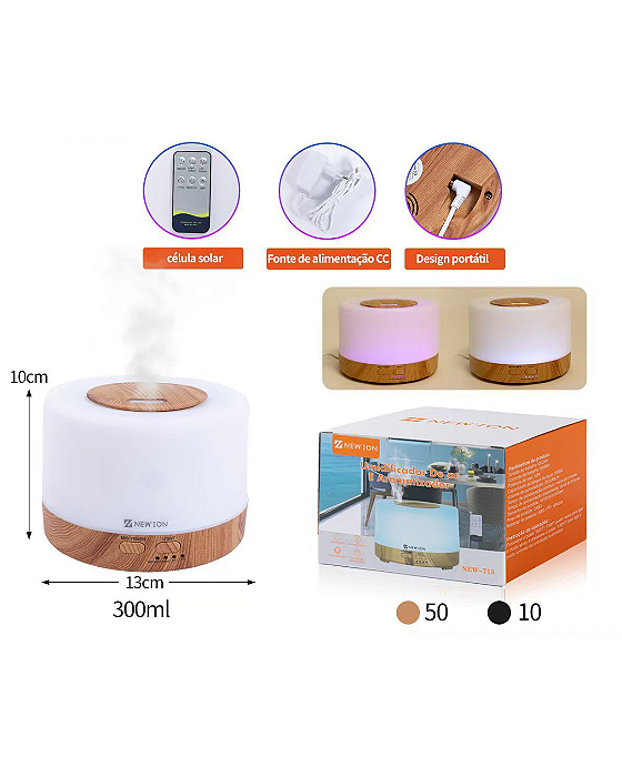umidificador de ar 300 ml - NEW-713