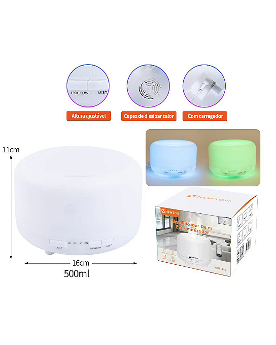 Umidificador de ar 300 ml - NEW-715
