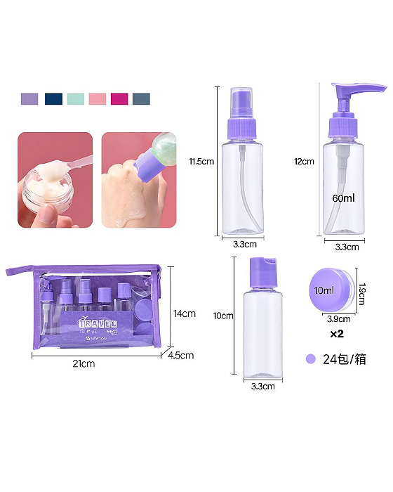 Kit frasco para viagem  - AC-133