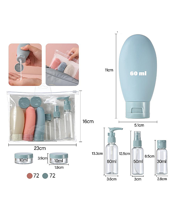 Kit frasco para viagem  - AC-130