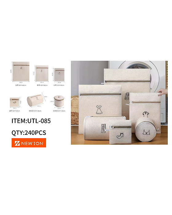 Kit 6 Sacos para Lava Roupas - UTL -085