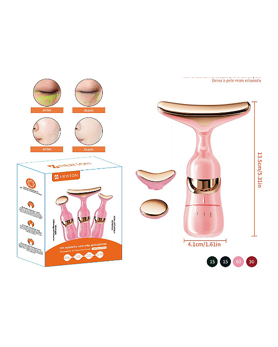 Massageador facial 3 em 1 - NEW-6617