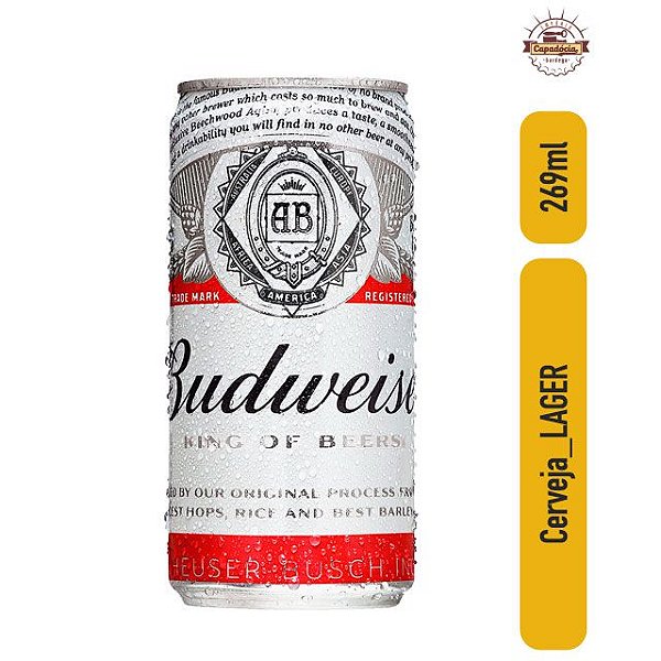 Cerveja Budweiser Lata - 269ml