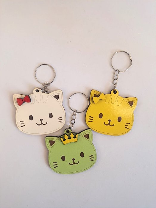 Lembrancinha Chaveiro Gatinho em MDF