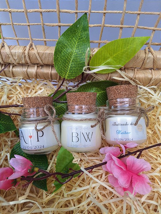 Lembrancinha Mini Vela Aromática no Vidrinho 30 gramas
