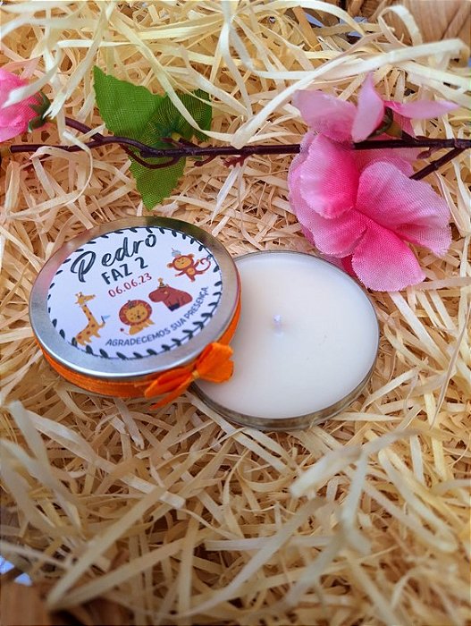 Lembrancinha Vela Aromática na Latinha 20 gramas