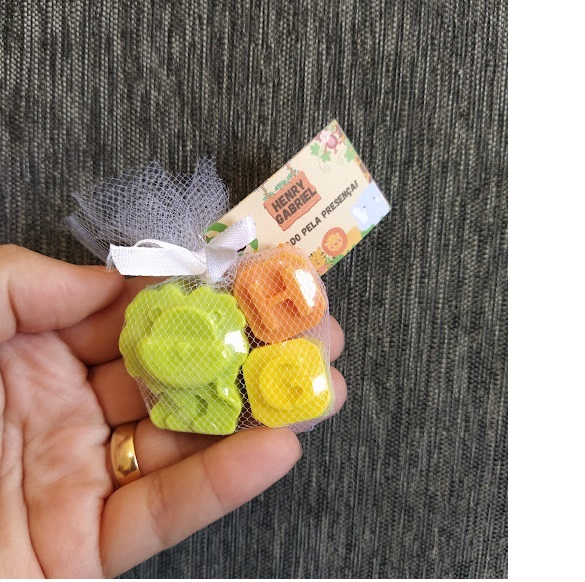 Sabonetes para Lembrancinha Safari + 2 Letras com Tule e Tag