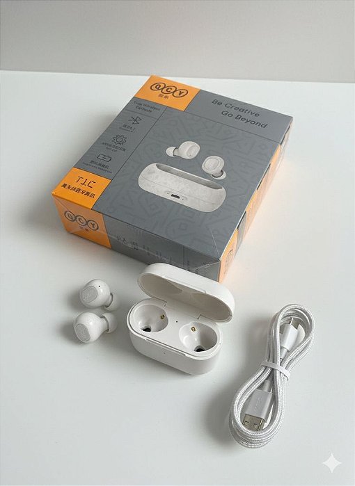 FONES DE OUVIDO QCY T13 - Liberdade Sonora e Bateria de Longa Duração!