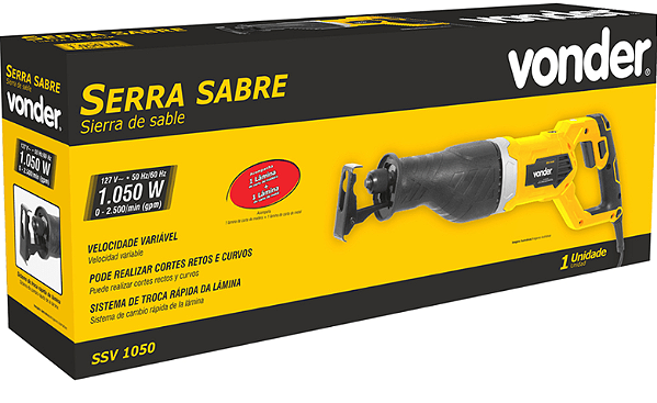 Serra sabre SSV-1050 150mm 1050W - VONDER