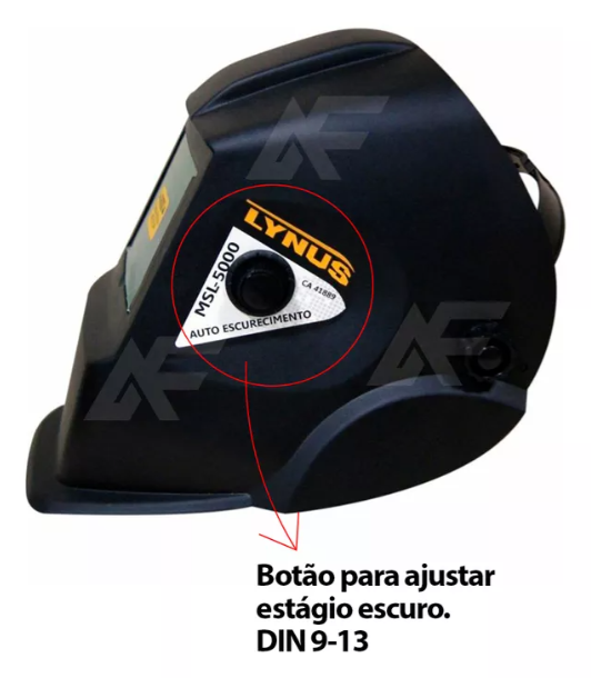 Máscara De Solda Autoescurecimento Din16 Msl-5000 Lynus