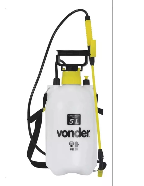 Pulverizador Agricola Lateral Manual 5 Litros Vonder Cor Branco
