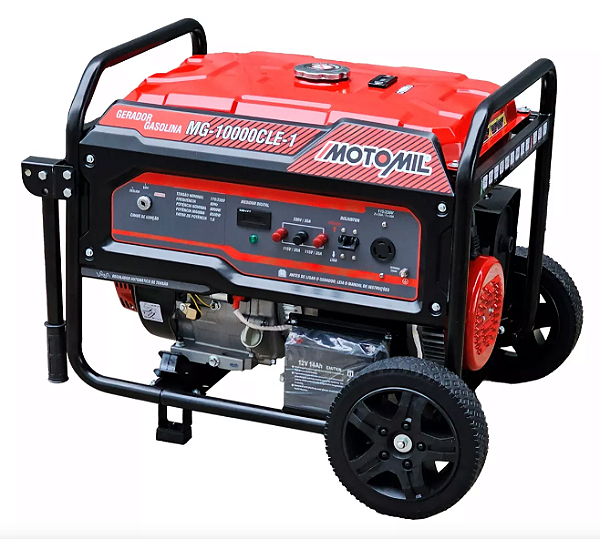 Gerador 10kva Gasolina Part Eletrica Mg10000cle-1 Motomil
