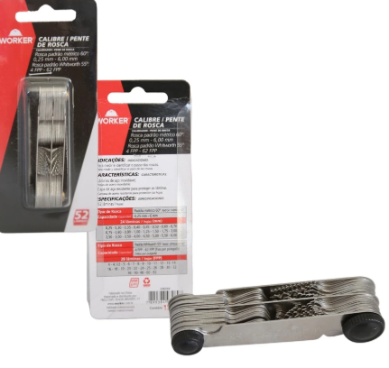 Pente Roscas 52 Pcs - Worker