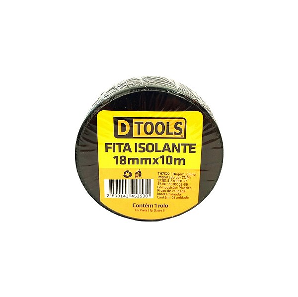 Fita Isolante 18mm X 10m - DTOOLS
