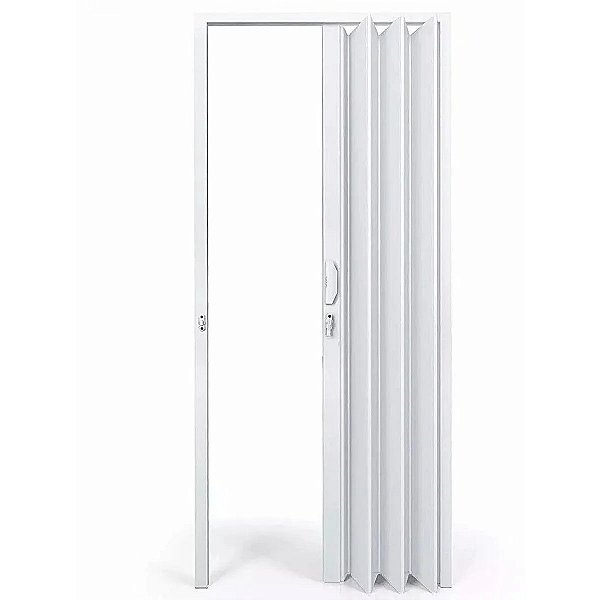 Porta Sanfonada 90cm Branco Neve - PLASTILIT