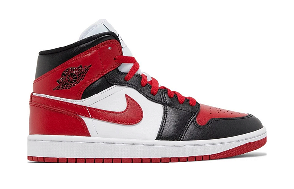 Nike Air Jordan 1 Mid 'Alternate Black Toe'