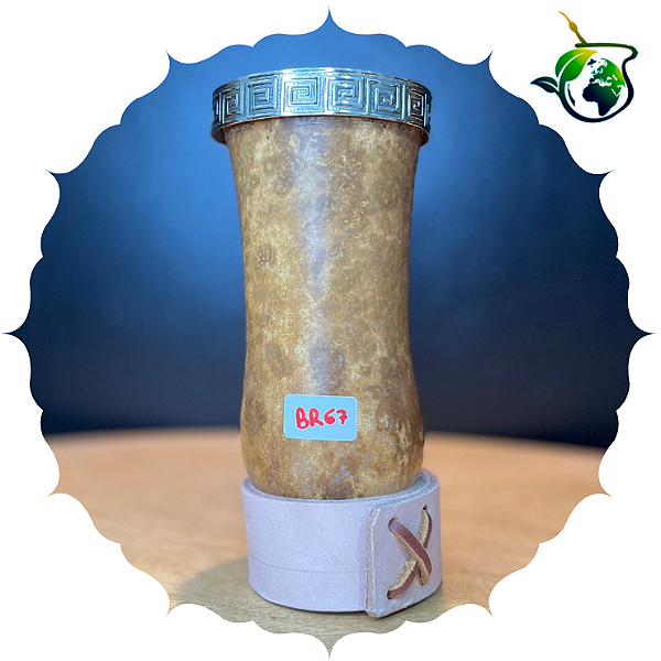 Cuia Bago de Touro Virola de Alpaca - BR67