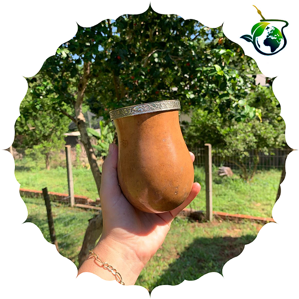 Cuia Bago de Touro Virola de Alpaca - BR15