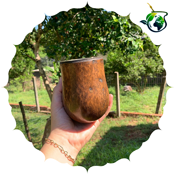 Cuia Bago de Touro Virola de Alpaca - BA11