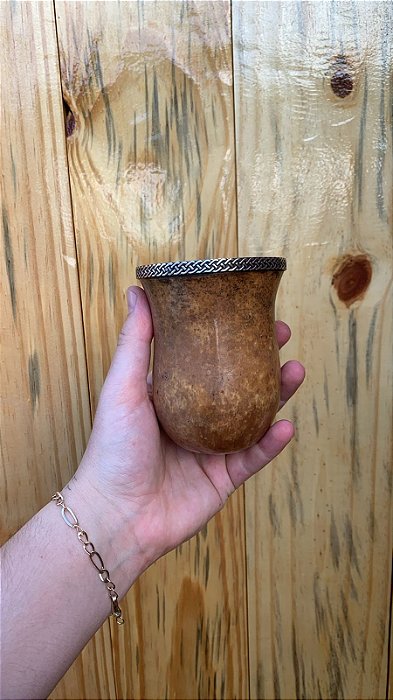 Cuia Bago de Touro Virola de Alpaca - BGA 21