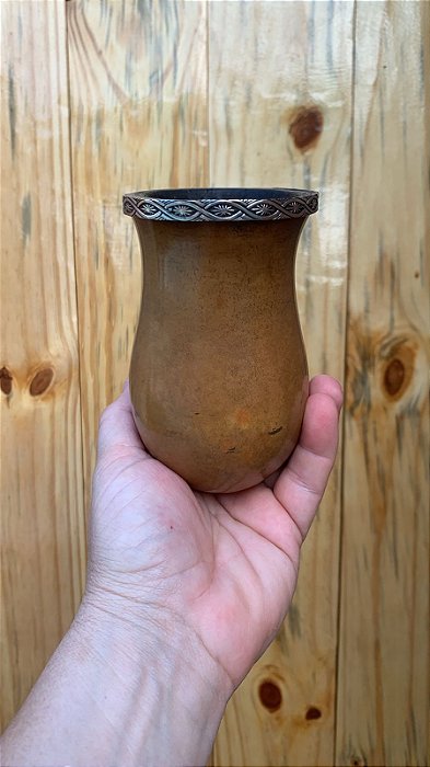 Cuia Bago de Touro Virola de Alpaca - BGA 27